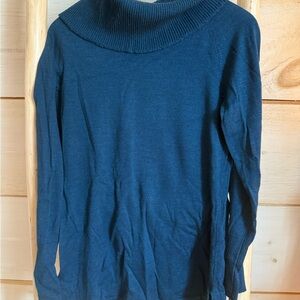 Smartwool merino wool Deep Blue Cowl Neck Sweater